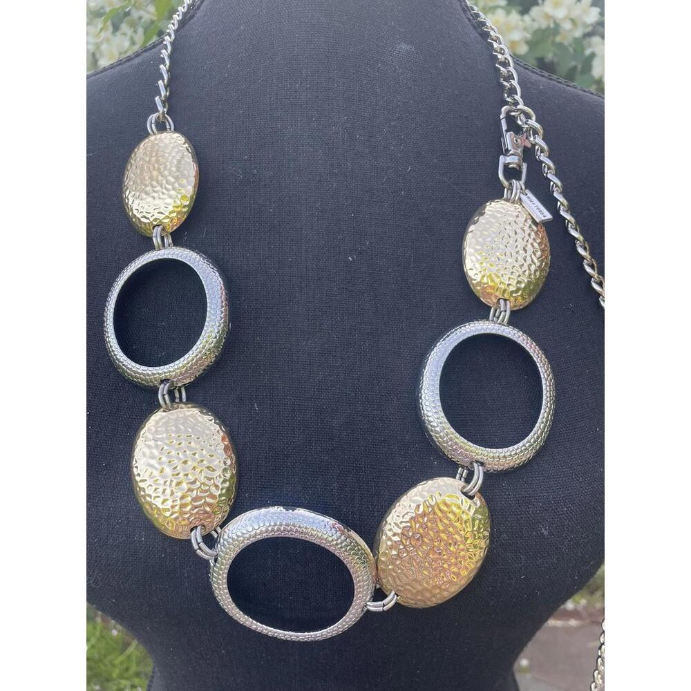 Chicos Gold And Silver Adjustable Belt